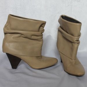 Zara Leather Slouch Boots